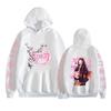 Serie de Animación de Dibujos Animados Personaje Periférico Estampado Patrón Suelto Talla Grande Bolsillo Sudadera con Capucha Otoño e Invierno