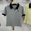 Camiseta Versátil de Verão Estilo JK College Emagrecedora Manga Curta Top 100% Algodão Penteado Novo Suéter Base Fashionável com Contraste de Cor
