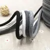 Cuerda de algodón hilado en núcleo de tejido liso de color de 5 mm de grosor, cordón redondo cifrado de algodón, cordón suave para atar, cintura de ropa, cordón de sombrero, tejido a mano