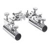 Acessórios cadeira de pesca suporte de três peças suporte de pistola dupla suporte de proteção de peixes assento isca rack reforçado aço inoxidável suprimentos de equipamentos de pesca