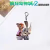 Zootopia 2 Nick Judy Gary Llavero Acrílico Ins de Alto Valor Mochila Mercancía de Película Colgante