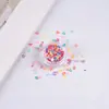 Suministro directo de fábrica de lentejuelas de PVC con forma de pentagrama y corazón en frascos redondos de 3g, accesorios para juguetes de bricolaje, paquete de accesorios para juguetes de slime