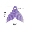 Accesorios de Cola de Sirena Acrílica con Degradado de Dos Tonos Pendientes DIY Accesorios de Joyería con Cuentas Pendientes Fantasma Colgantes