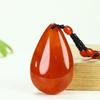 Colgante de ágata roja de alta calidad calabaza valiente año tras año más que jade cordón ágata cadena para suéter collar venta al por mayor