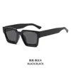 Nuevas gafas de sol cuadradas europeas y americanas, gafas de sol retro de montura gruesa estilo callejero de moda, gafas unisex versátiles con protección UV