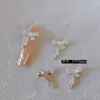 Lz Novos Acessórios para Nail Art Laço Zircônia Super Brilhante de Alta Qualidade Decoração de Unha Laço de Fita Acessórios de Unha Vestíveis