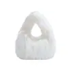 Bolso de Mano Peludo de Otoño e Invierno Transfronterizo para Mujer, Bolso de Mano Peludo de Moda de Gran Capacidad, Bolso Bandolera Tipo Dumpling, Bolso de Mano