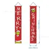 Temu Gran Venta Serie de Banderas Dobles Navideñas Impresión de Alta Definición Papá Noel Muñeco de Nieve Banderín Decorativo para Pasillo