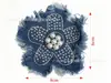 Patches de Tecido Jeans Lavado Retro Moda Coração Pequeno e Estrela de Cinco Pontas para Acessórios de Roupa, Sapatos, Chapéus, Bolsas e Patches Decorativos Bordados