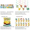 Accesorios de decoración de fiesta temáticos de Pokémon, superventas transfronterizos, platos de papel, vasos de papel, servilletas de papel, manteles, artículos para fiestas