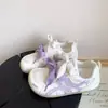 Zapatillas Estilo Dopamina con Faldas, Zapatos Blancos para Mujer, Novedad Verano 2026 Malla Fina Transpirable Feo-Bonito Dedo Gordo Zapatillas de Entrenamiento Alemanas