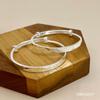 Pulsera infantil de plata de ley 9999 con diseño de hielo picado para mujer. Pulsera sólida para bebé, ideal como regalo de luna llena para su primer año.