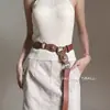 Cinturón de Mujer 2025 Nuevo Estilo de Alta Gama para Faldas y Jeans con Tachuelas Accesorio de Nicho Cinturón Estilo Wasteland de Moda