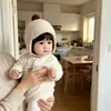 Sombrero Infantil de Perro Avión Otoño e Invierno Cálido Protección para Orejas Sombrero de Punto para Bebé Estilo Coreano Niños y Niñas Sombrero de Lana Pullover