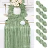Amazon Bali Mantel de Tela Plisada Decoración para Bodas Fiestas Festivas Mantel de Gasa Transparente Retorcida Venta al por Mayor