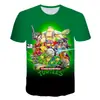 Verano 2023 nuevo comercio exterior impresión digital 3D manga corta animación Tortugas Ninja fabricantes suministro de origen