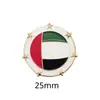 Insígnia de metal com bandeira dos Emirados Árabes Unidos transfronteiriça acessórios de vestuário presentes adesivos para celular fabricantes de origem atacado personalização