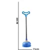 Limpiador de tuberías manual de aire para uso doméstico para destapar inodoros, bidés, desagües de piso y lavabos