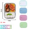 Caja de Almuerzo de Vidrio para Calentar en Microondas Caja de Conservación Caja de Almuerzo con Compartimento de Vidrio Resistente a Altas Temperaturas traje Caja de Almuerzo para Oficinista