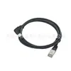 Cabo de Rede Tipo C Macho Curvo Esquerdo e Direito para Rj45 Cabeça Cristal Cabo de Sinal de Dados Banda Larga Adsl