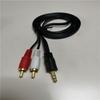 5 metros 3,5 para duplo Lótus 3,5mm 1/2 linha de áudio mp3 linha de alto-falante de computador especial Atacado
