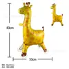 Novos brinquedos infláveis de balão com cordão para crianças com rodas, animais de desenho animado infláveis que andam, carro, balão de filme de alumínio, barraca de balões, transfronteiriço