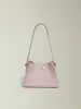 2026 Nova Bolsa Saco Estilo Coreano Design de Nicho Bolsa Cesta de Legumes Bolsa Feminina Couro Bovino Camada Superior Fecho Simples Bolsa de Ombro Único Sob o Braço