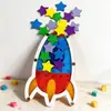Novo pote de recompensas de estrelas infantil transfronteiriço, recompensa de pontos para aprender autodisciplina, pote de tokens de check-in, produto de madeira