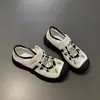 Sandalias Deportivas Blancas de Fondo Alto y Puntera Descubierta para Mujer 2025 Nuevo Verano para Exterior Aumentantes Sandalias de Suela Blanda