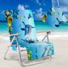 Funda para Silla de Playa Pequeña de Celebridad de Internet Transfronteriza, Funda para Sillón, Bolsa para Toallas, Funda para Silla de Playa con Toalla, Serie de Tiburones Coloridos de Moda y Divertida