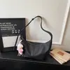 Bolso de moda para ir al trabajo para mujer, Primavera 2026, Bolso de hombro casual, Bolso cruzado tipo 'dumpling' de color sólido de gran capacidad