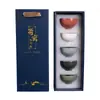 Juego de Té Kung Fu de Cinco Elementos de Cerámica Ge, Taza Individual, Taza de Maestro, Taza Personal Grande de Cerámica para Degustación, Caja de Regalo, Regalo al por Mayor