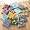 Cojines de asiento de algodón y lino de colores minimalistas, protectores para mesa de comedor y sillas, aptos para todas las estaciones, uso en oficina y para estudiantes, cojines gruesos y transpirables para asiento de coche, cadena de suministro