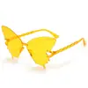 Óculos de Sol de Borboleta Grandes Peça Única Transfronteiriços, Armação Grande Tendência Festa Festival Sem Aro Óculos de Sol, Óculos de Proteção Solar, Proteção UV