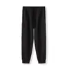 Pantalones Deportivos Gruesos de Forro Polar de Zorro Plateado de 600g para Otoño e Invierno para Hombre, Joggers Deportivos de Algodón Holgados con Cintura Elástica