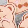 Etiqueta de Bordado por Computadora Lixin Accesorios para Ropa Pegatinas de Bordado de Oso de Peluche Lindo Parche Autoadhesivo Pegatinas de Tela de Animal