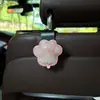Gancho creativo para coche con forma de pata de gato de dibujos animados incrustada de diamantes para colgar en el respaldo del asiento del coche, gancho de almacenamiento decorativo multifuncional para el interior del coche
