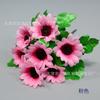 Girassol Pequeno Simulado com Cabo Flor Balcão Decoração Girassol Simulado Mão Segurando Flor Pequena Coro Dança Adereços Buquê