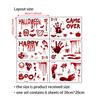 Halloween Horror Selo de Sangue Boca de Sangue Adesivo Afh1242 Personalizado Transfronteiriço Selo de Sangue Decoração de Feriado Parede