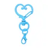 Popular Llavero de Corazón Pintado de Colores, Conector de Llavero con Forma de Corazón de Colores Caramelo, Accesorio de Hebilla para Puerta DIY