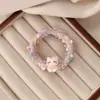 Cuerda para el pelo de gatito de dibujos animados linda, diadema de colores, diadema trenzada dulce para niña, diadema de banda elástica alta, accesorios para el cabello