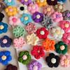Flor de lana hecha a mano diy flor pompón accesorios terminados horquilla broche material de tejido ropa sombrero accesorios de flores