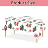 Toalha de Mesa Decorativa para Festa de Aniversário com Folhas Havaianas Novas Transfronteiriça Toalha de Mesa de Sereia para Festa de Aniversário Infantil