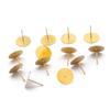 AliExpress Acero Inoxidable Cabeza Plana Aguja Aguja de Cabeza Plana Accesorios para Pins de Oreja DIY Aretes Hechos a Mano Material de Joyería