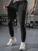 Calça Esportiva Masculina de Seda Gelada com Bolsos, Secagem Rápida, Não Amassa, Casual, Tamanho Europeu, Absorvente de Umidade