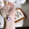 Anel de Calcedônia Cabochão Grande Tipo Gelo, Anel Cabochão Branco Gelo Alto Inlaid em Prata 925 Estilo Novo, Joia Versátil da Moda