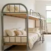 Cama de ferro dupla, cama de funcionário, cama com estrutura de ferro para canteiro de obras, cama de ferro superior e inferior, cama alta e baixa, atacado de cama de ferro