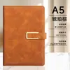 Caixa de Presente com Caderno A5 Conjunto Personalizado de Alto Valor Bloco de Notas para Escritório Couro Macio Fivela Espessada Diário