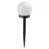 Luz de Paisaje para Patio Exterior Solar Recargable Impermeable Bola Blanca Luz de Ambiente Iluminación de Jardín Luz Decorativa de Enchufe de Piso
