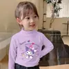 Y2344# outono/inverno novo veludo alemão infantil camisa de base gola alta parcial jaqueta de base meninas grandes gola alta quente moda